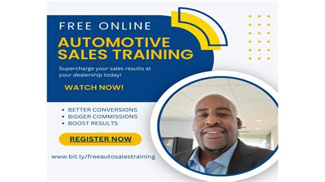 free auto sales training online.